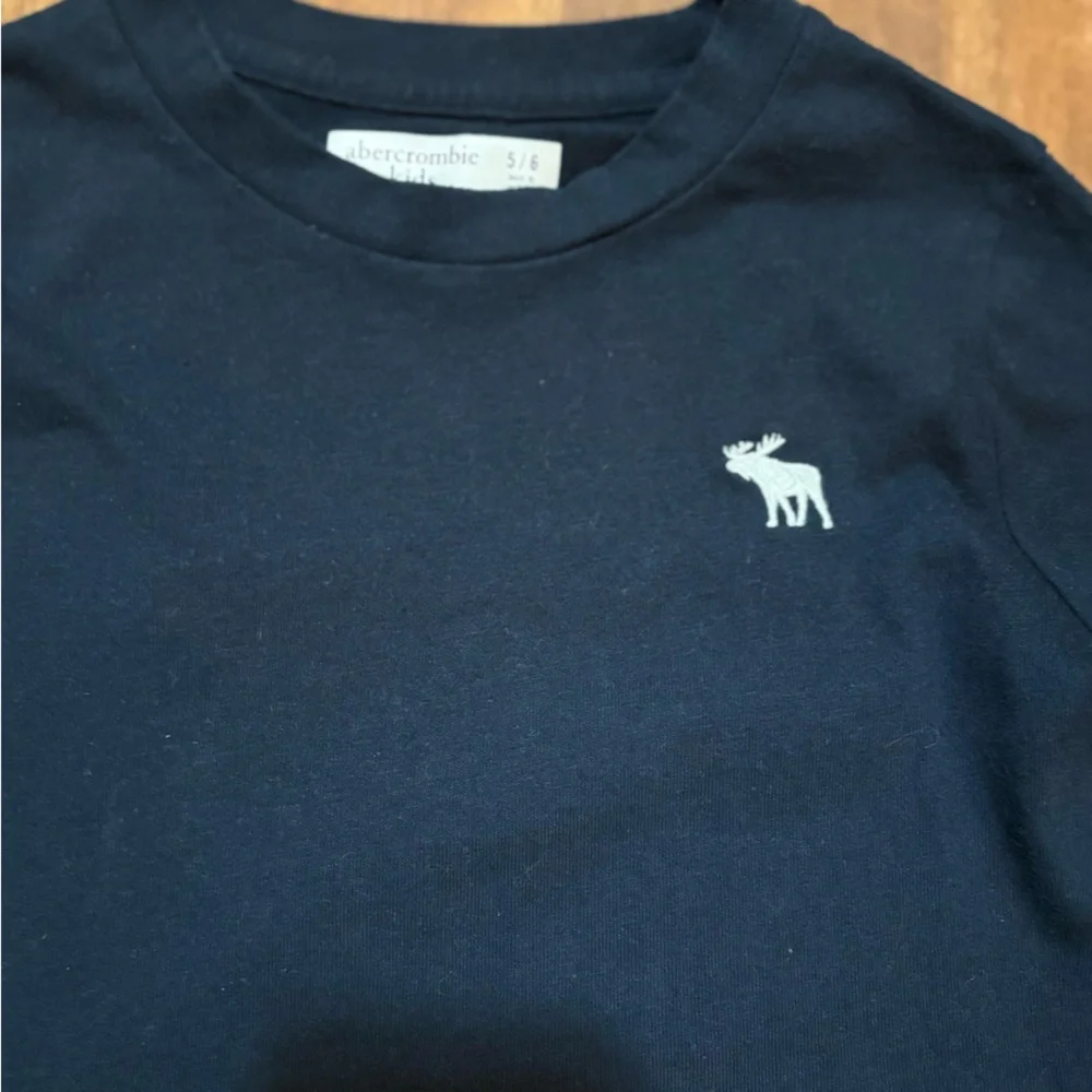 Abercrombie Kids Classic Logo long-sleeve Shirt Boys Size 5